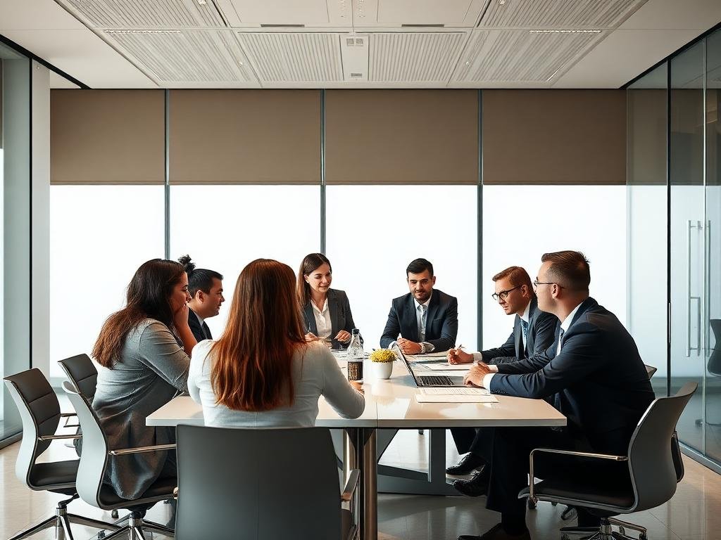 Leadership lab with a corporate management team